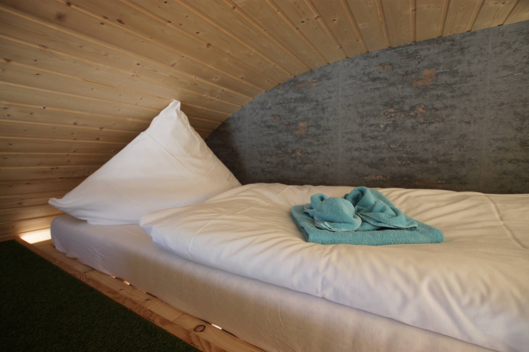 Oberes Bett im Tiny House